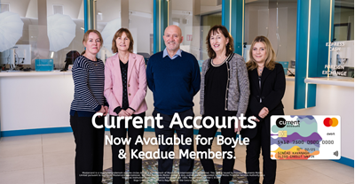A picture of five people in sligo cerdit union